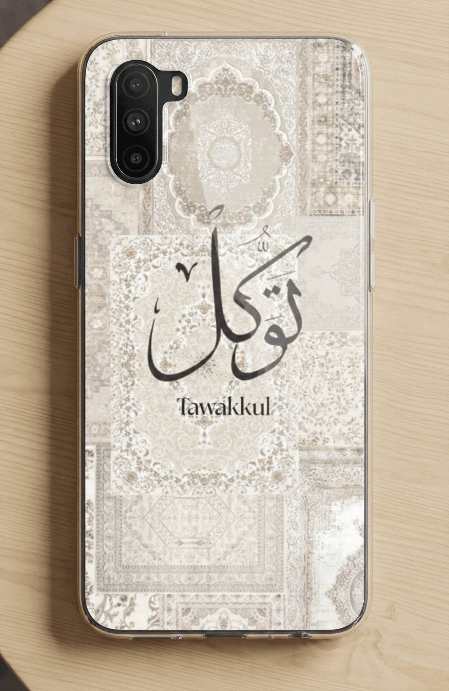 Custom Pashmina Resin Art Mobile Cover - Premium Glossy Finish (Personalized Name) — mobile by Giftistan